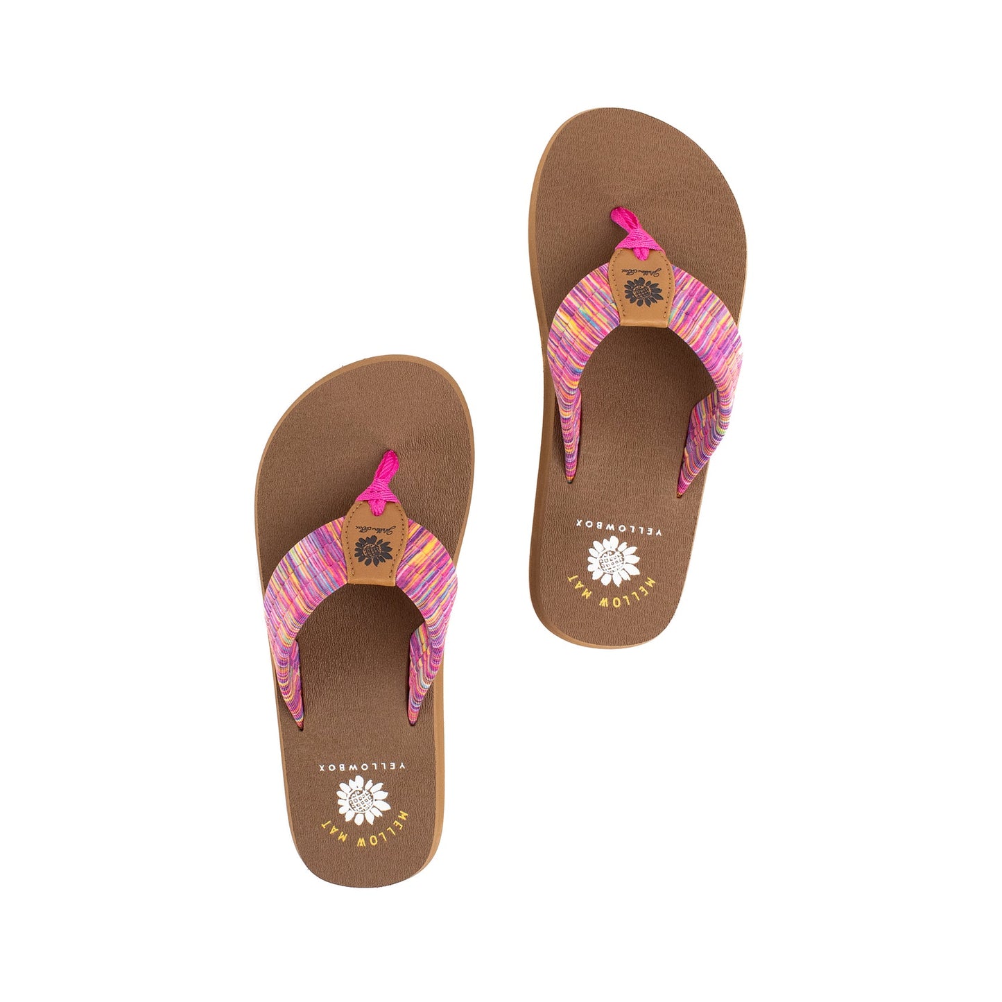 Yellow Box | NADIA Ladies Flip Flops with super soft Mellow Mat footbed