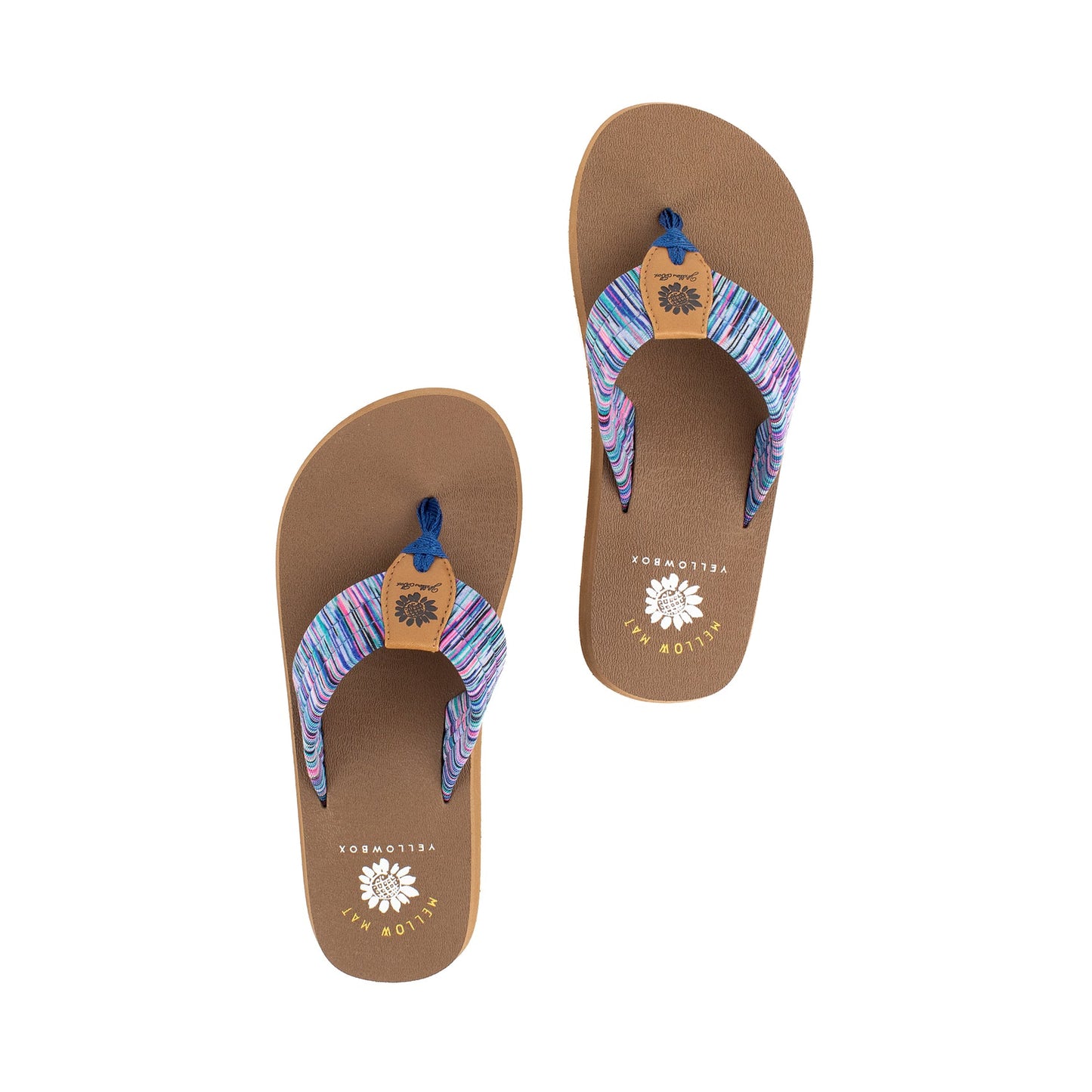 Yellow Box | NADIA Ladies Flip Flops with super soft Mellow Mat footbed
