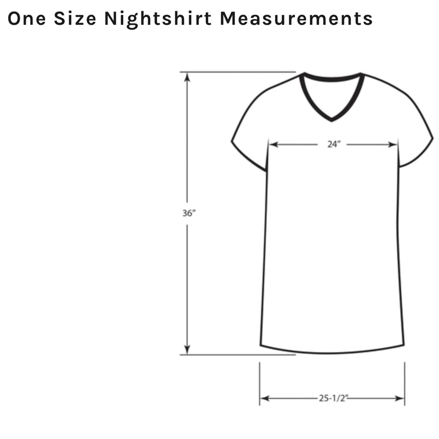 Emerson Street Clothing | Objects Under Shirt are Larger than they Appear | Ladies 100% Cotton Nightshirt in a Bag