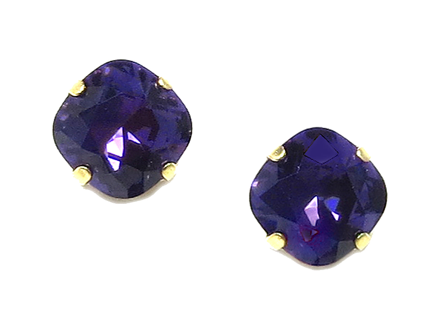 Clara Beau Purple Crystal Studs