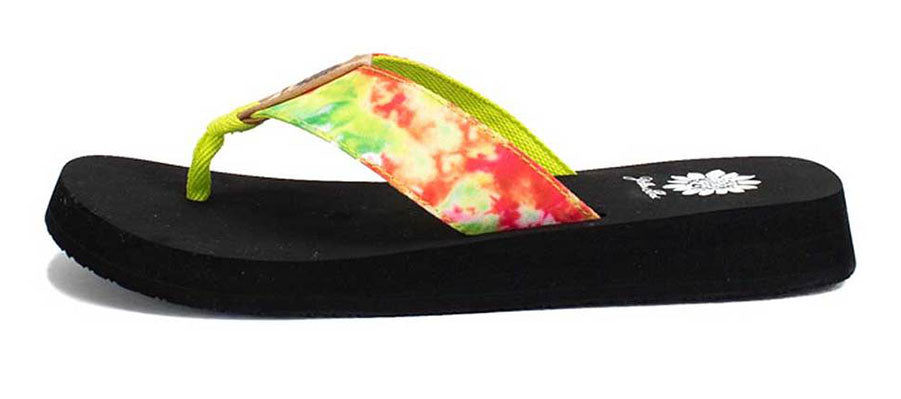 Yellow Box | FALIT Tie Dye Flip Flops with EVA Sole