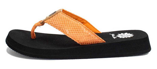 Yellow Box | FAYA Snakeskin Embossed Flip Flop With EVA Sole