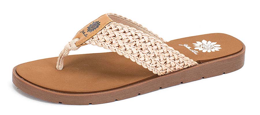 Yellow Box | FIDA Woven Flip Flops