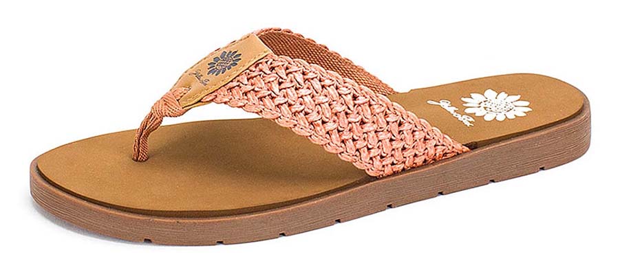 Yellow Box | FIDA Woven Flip Flops