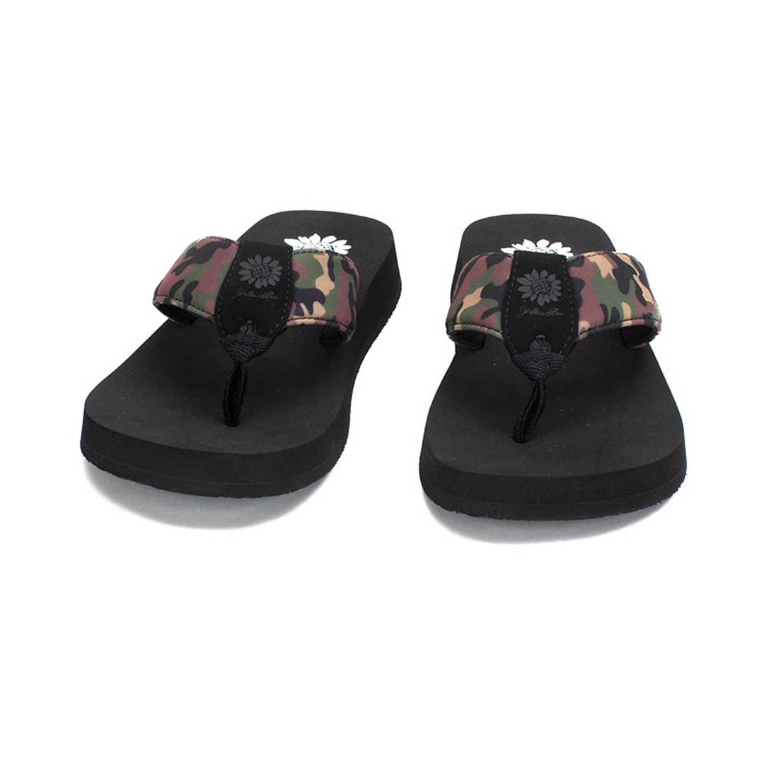 Yellow Box | FILOMENA Camo Flip Flops (GREEN)