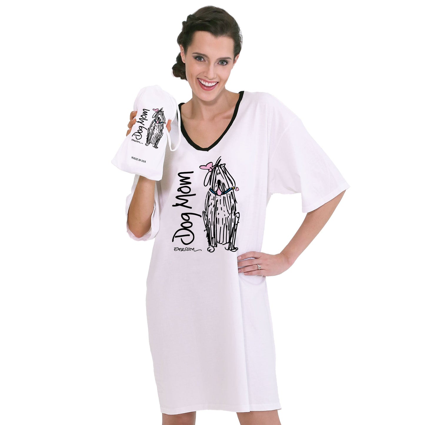 Emerson Street Clothing Co. | Dog Mom | Ladies Nightshirt