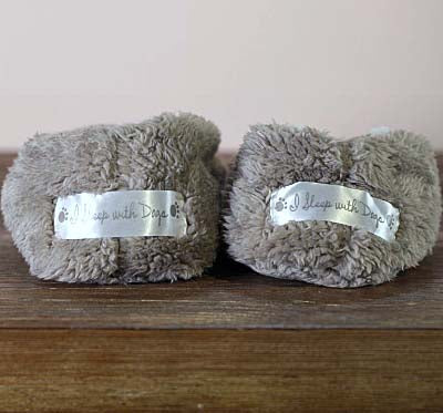 Faceplant Dreams | I Sleep with Dogs | Women's Slipper Footsies