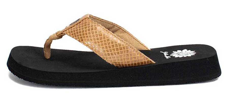 Yellow Box | FAYA Snakeskin Embossed Flip Flop With EVA Sole