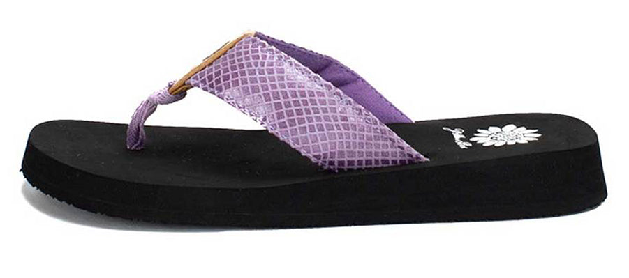 Yellow Box | FAYA Snakeskin Embossed Flip Flop With EVA Sole