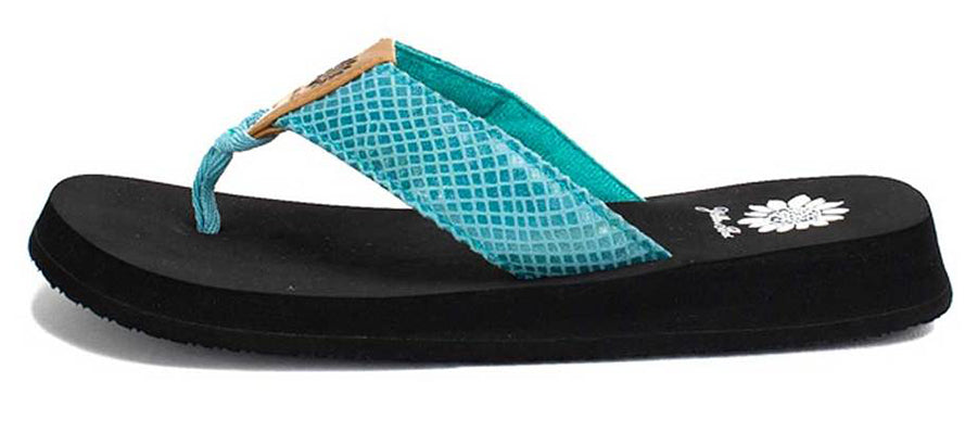 Yellow Box | FAYA Snakeskin Embossed Flip Flop With EVA Sole