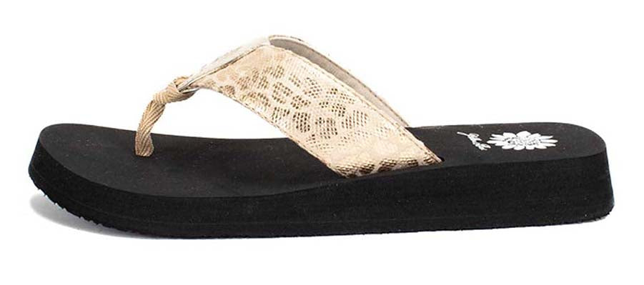 Yellow Box | FIZZIE Snake Textured Animal Print EVA Flip Flops