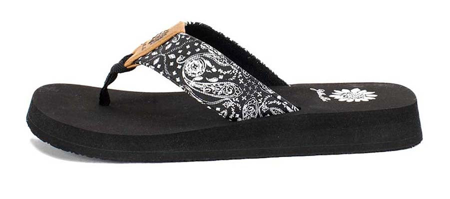 Yellow Box | FLANDER Paisley Bandana Print Flip Flops with EVA Soles