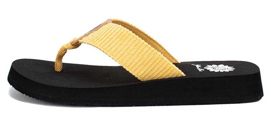 Yellow Box | FREDRIC Corduroy Fabric EVA Sole Flip Flops