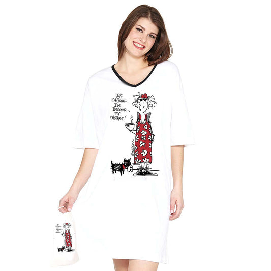 Emerson Street Clothing Co. | It's Official I've Become My Mother | Ladies Whimsical Nightshirt