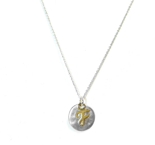 Kevin N Anna F Initial Necklace