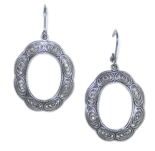 Clara Beau Filigree Hoop Earrings E812