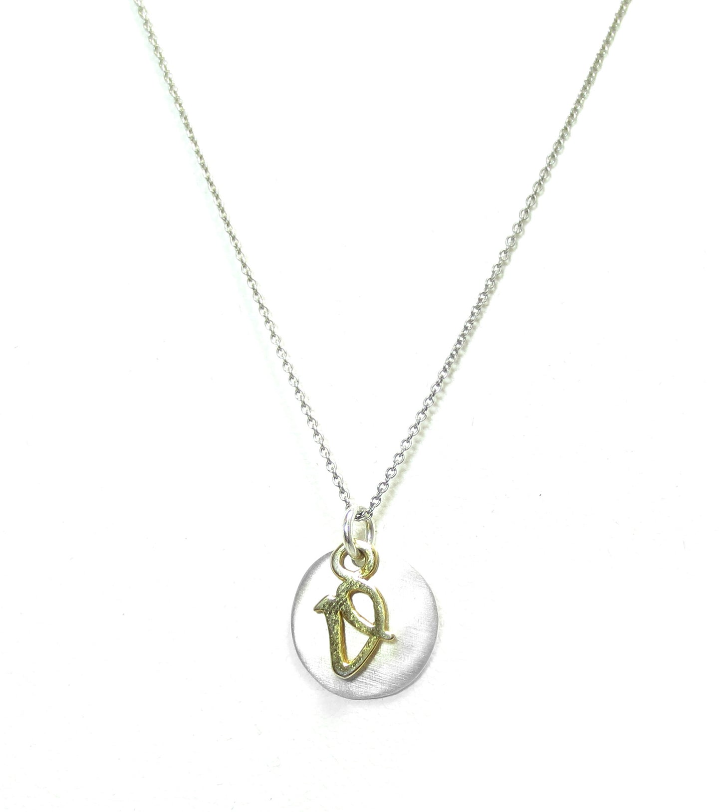 Kevin N Anna V Initial Necklace