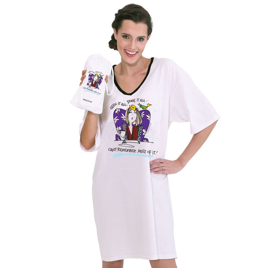 Emerson Street Clothing Co. | Seen It All, Done it All...Can't Remember Most of It  | Ladies Nightshirt