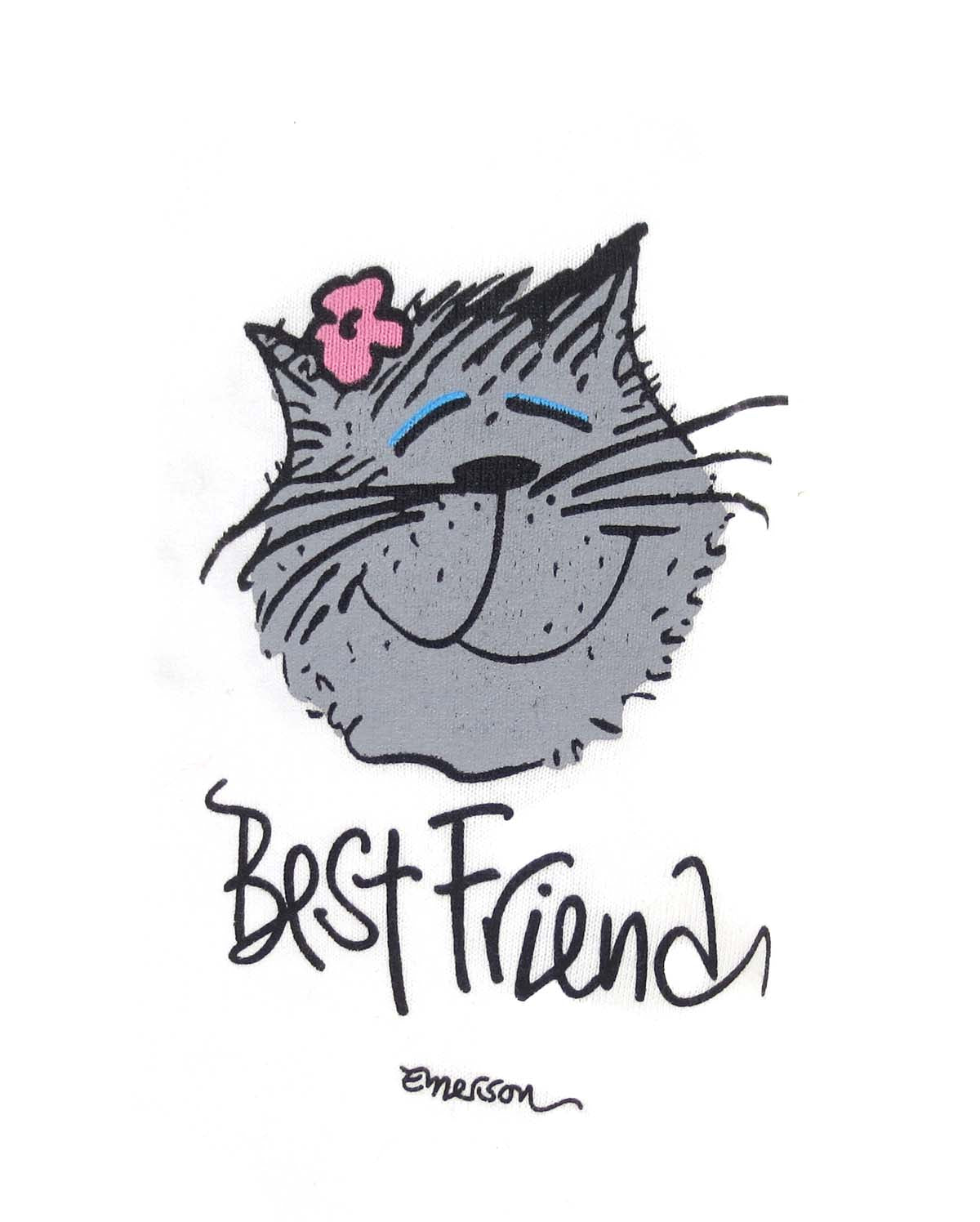 Emerson Street Clothing Co. Cats are my "Best Friend" Ladies Cotton
