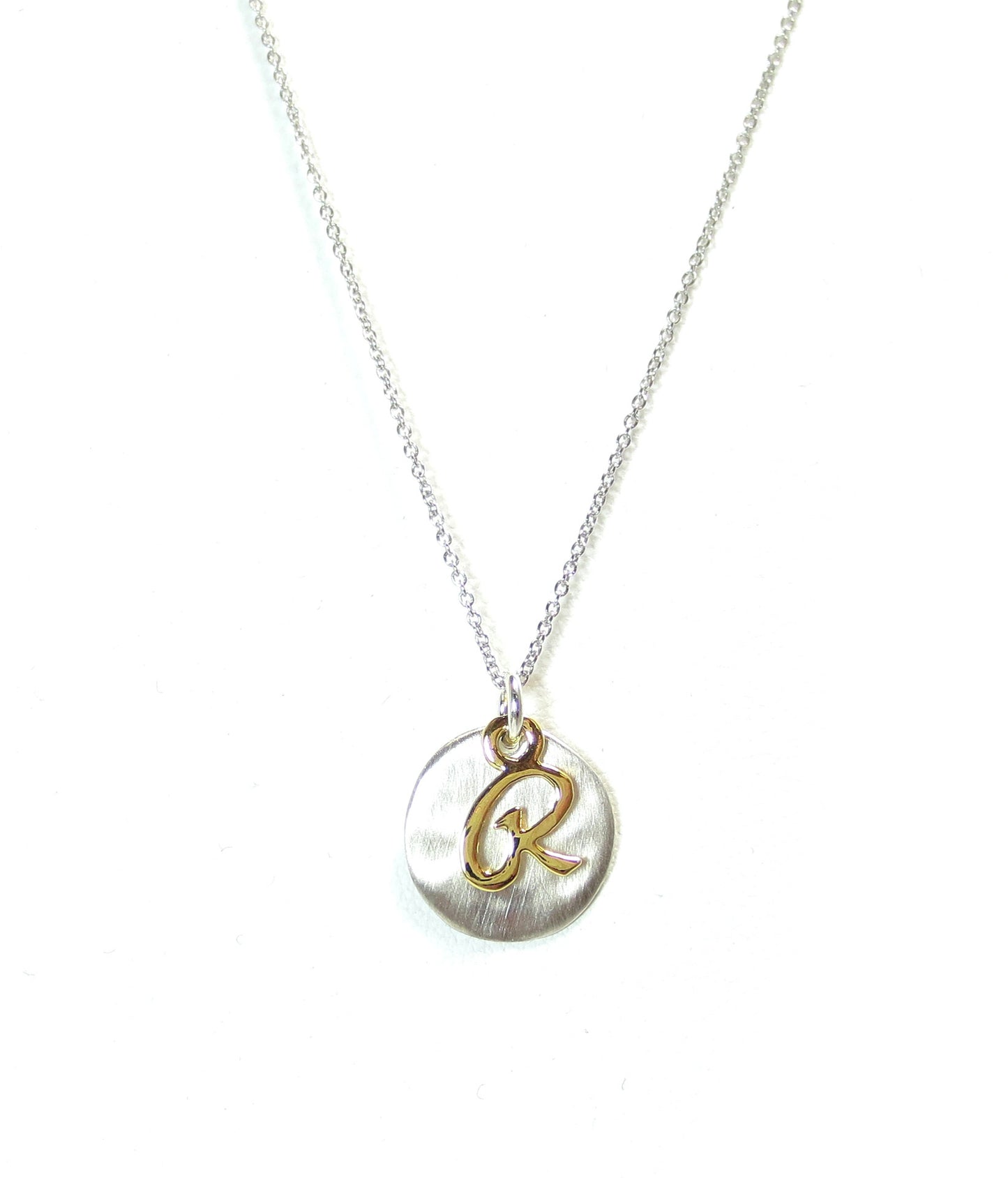 Kevin N Anna R Initial Necklace