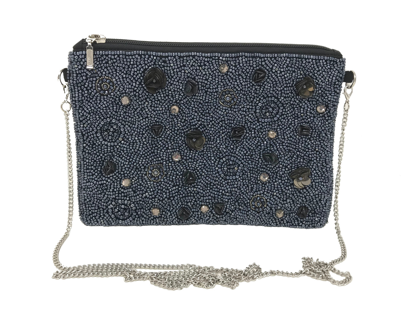 Kay Lee New York Beaded Evening Handbag / Crossbody with Chain Strap...More Styles Inside