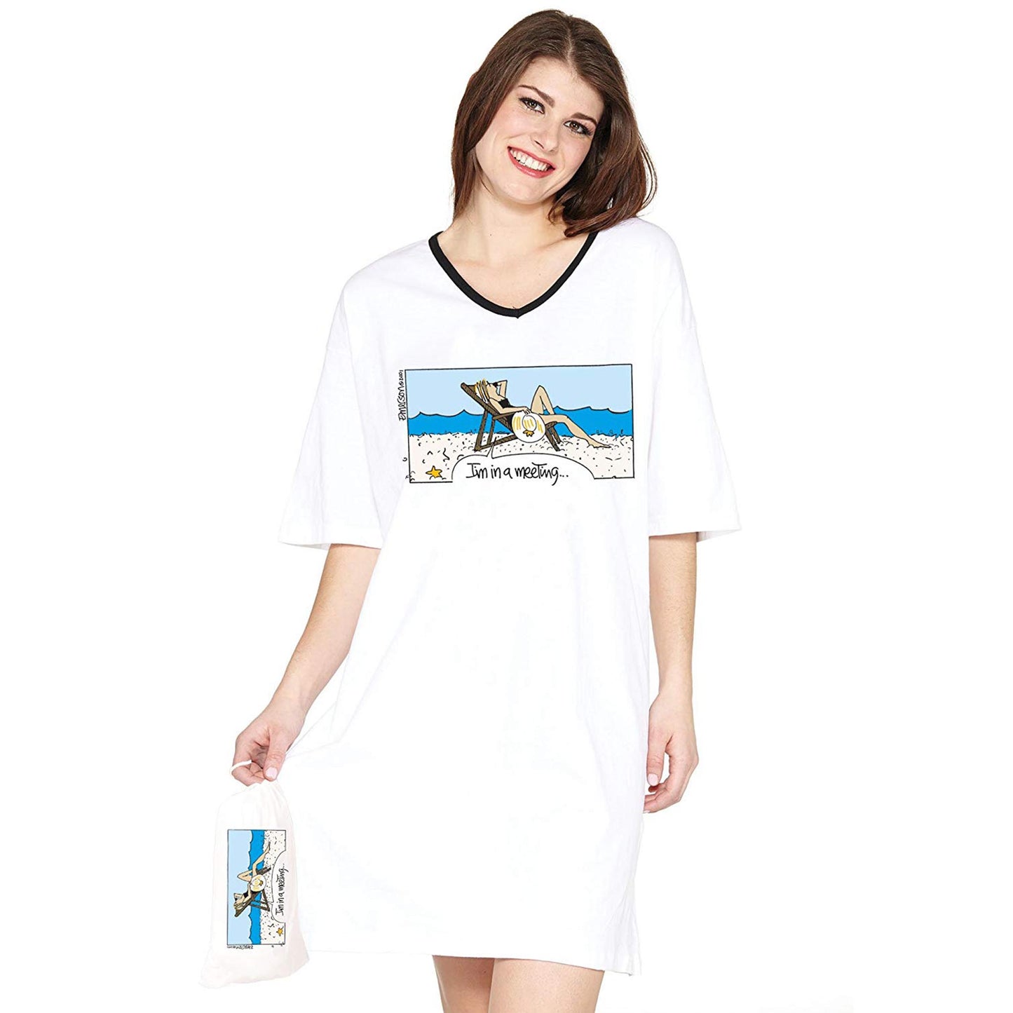 Emerson Street Clothing Co. | I'm in a Meeting | Ladies Whimsical Nightshirt