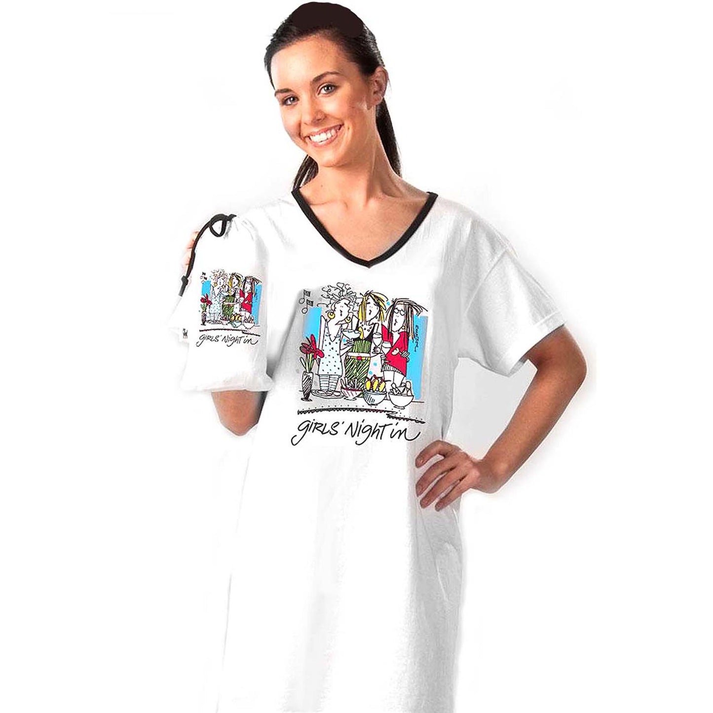 Emerson Street Clothing Co. | Girls Night In | Ladies Whimsical Nightshirt