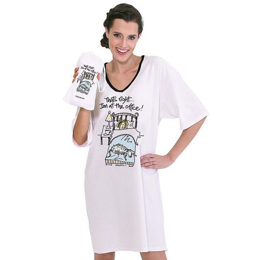 Emerson Street Clothing Co. | That's Right... I'm at the Office | Whimsical Ladies Nightshirt