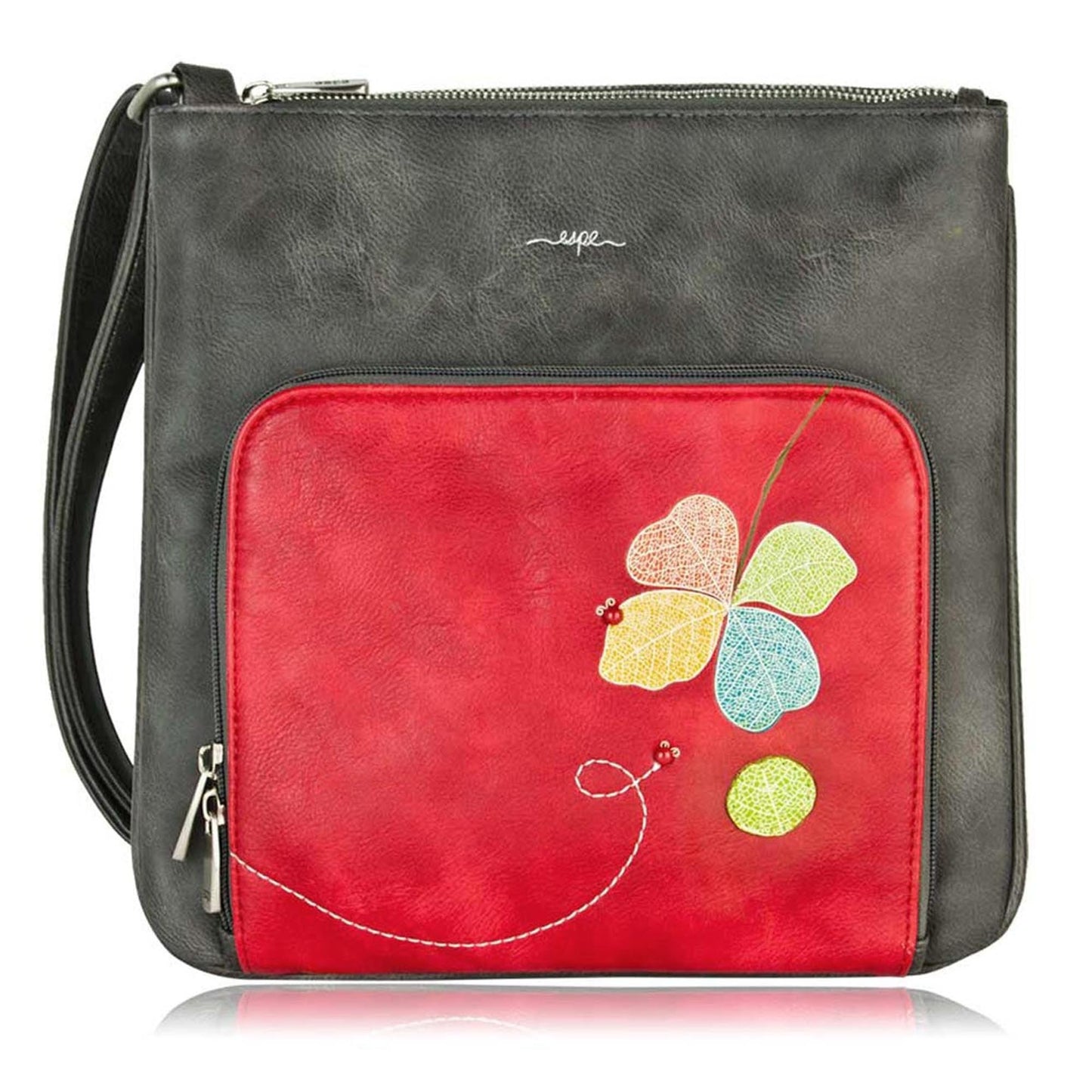 ESPE Scarlet Vegan Leather Messenger Handbag